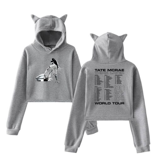 Tate McRae Think Later World Tour Cropped Hoodie #3