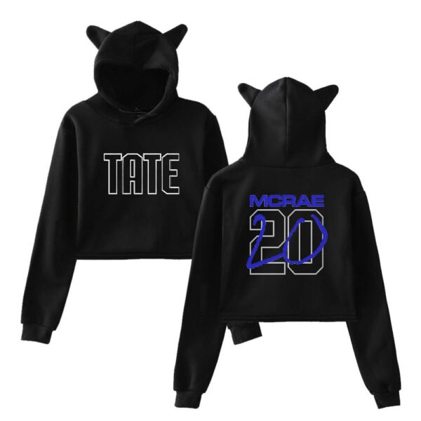 Tate McRae Cropped Hoodie #1 - Image 2